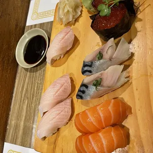 a variety of sushi