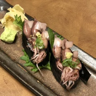 Hotaru ika nigiri- aka firefly or baby squid