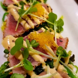 Sesame seared ahi tuna...yum!
