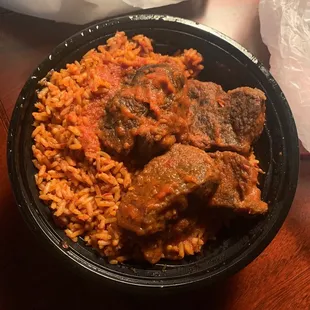 Jollof Rice with Beef