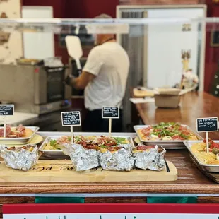 a man preparing food