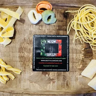 the ingredients of a pasta dish