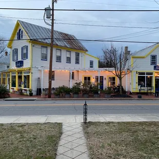 the outside of the building