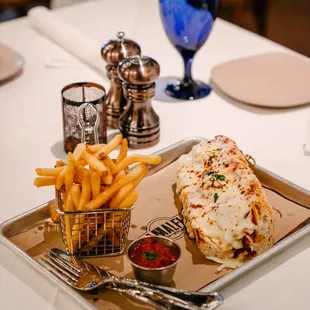 New lunch menu designed to get you in &amp; out, try our Chicken Parmesan or Meatball Sandwich with French Fries.