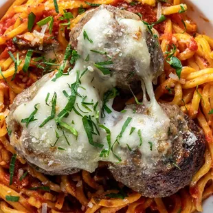 Spaghetti &amp; Meatballs, comfort food at its best.