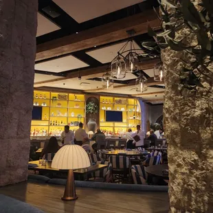 Bar area, viewed from the restaurant