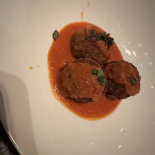 Blue Crab & Eggplant Meatballs