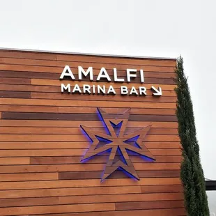 the entrance to amalfi marina bar