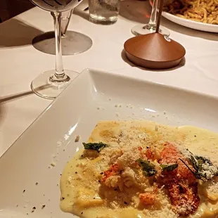 Ravioli with lobster! Wow!