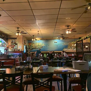 the dining area