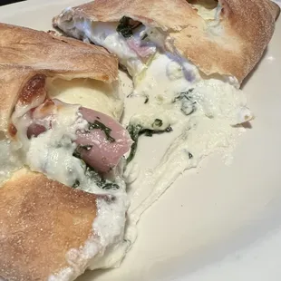 Ham &amp; Spinach Calzone