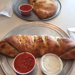 HUGE Stromboli and calzone!