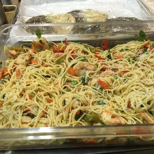Shrimp Pasta with Veggies