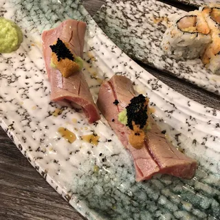 Seared Toro with Uni