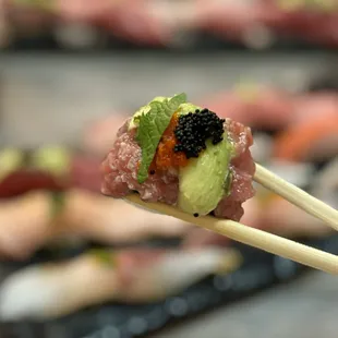Toro Tartare from 10 pc Omakase ($42)