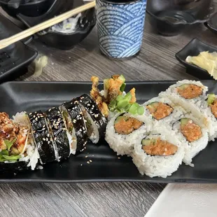 12/25/24 Salmon skin &amp; spicy tuna rolls