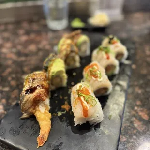 8 Piece Dragon Roll and 8 Piece Romeo and Juliet Roll