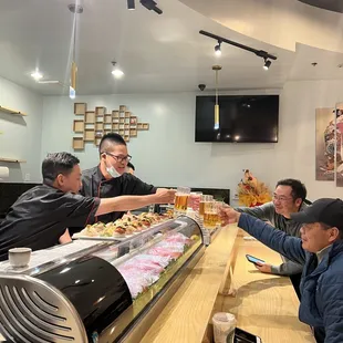 sushi and sashimi, interior