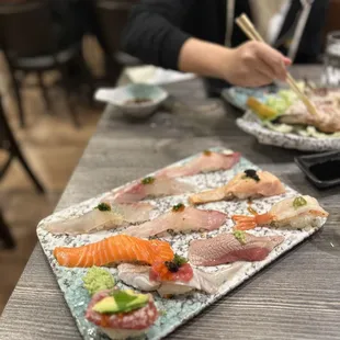 sushi and sashimi, food, sashimi, sushi