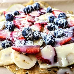 Roti with fresh fruit