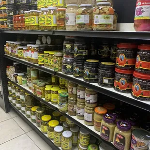 a variety of food items