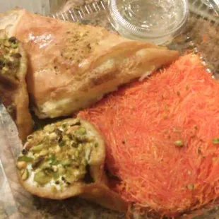 a variety of food items
