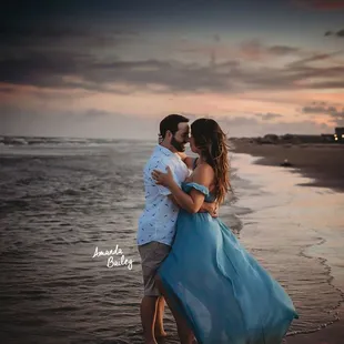 Couples Beach Photographer - Galveston Engagement Photographer