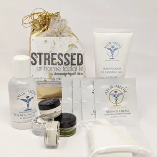 Curated At Home Facial Kits wonderful for an at home facial. Makes an incredible gift! Available at www.amandahydeskin.com