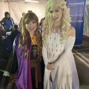 Snow Queen and Princess at a big Christmas event in LA!