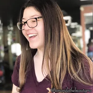 Grown out Partial Balayage one year later