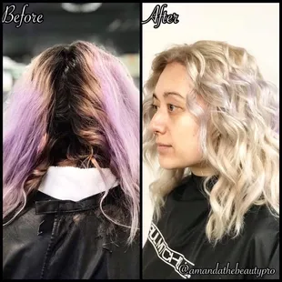 Blonde touch up