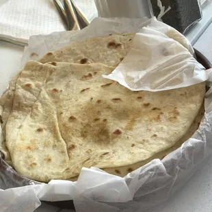 Homemade tortillas