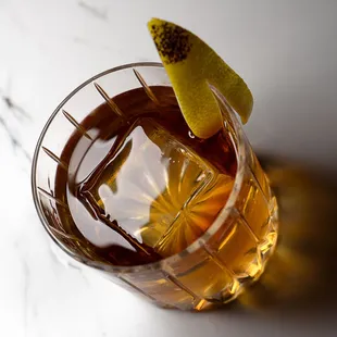 Monkey Business: Bourbon, 151, allspice dram, banana du brasil