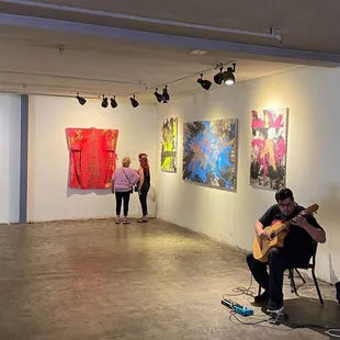 Art and Music on a Friday night at Amano