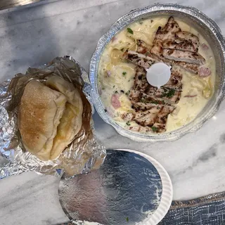 Fettuccini Carbonara Special