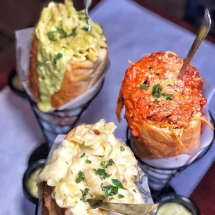 Try our fat baby- our amazing bread stuffed with any of our pastas or parmigiana! Dine in only