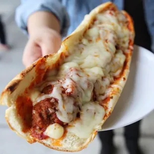 Our Meatball Parm sub " oh yeah baby!!!!"