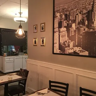 We have a sweet little dining room for date night;)