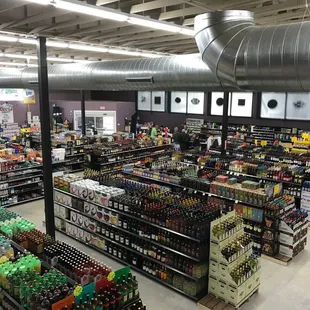the inside of a grocery store