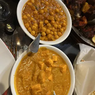 Paneer Korma and chole