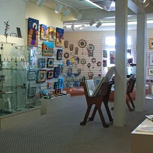 A peek inside Amapola Gallery - with artwork from 40 local artists.