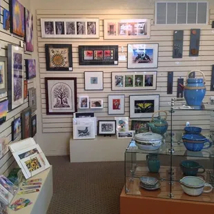 A peek inside Amapola Gallery - with artwork from 40 local artists.
