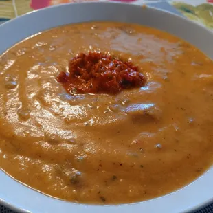I made this potato paprika soup with some of the paprika paste I got at this amazing grocery.