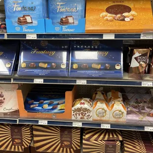 a variety of chocolates