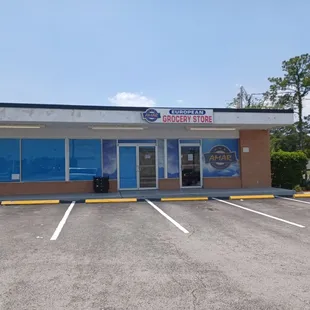 the front of the store