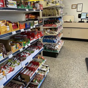 a view of a grocery store