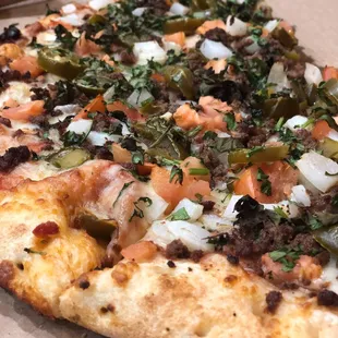 Southwestern Pizza. Loved every bit, toppings down to the crust.