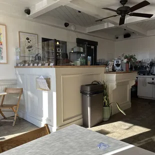 Pastries and order counter