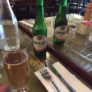 Almaza Lebanese Pilsner, 12oz bottled beer (4.2% ABV)