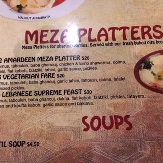 Amardeen Meza Platter